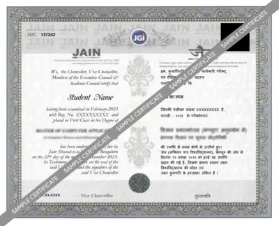 Sample Certificate