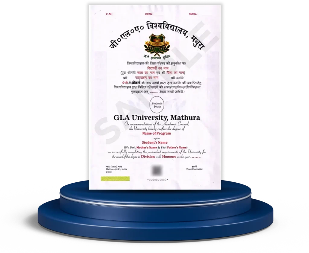 Sample Certificate