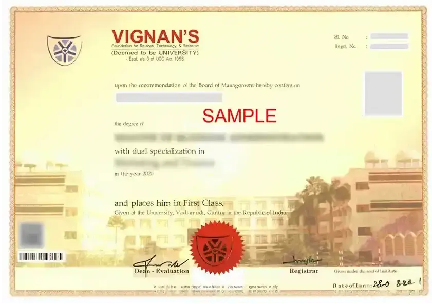 Sample Certificate