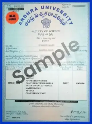 Sample Certificate